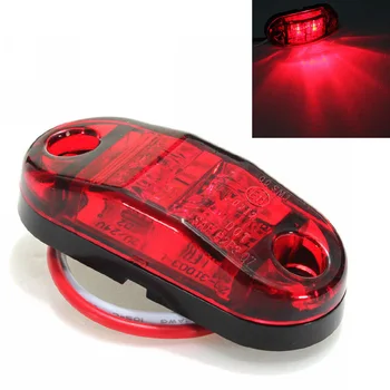 

1W 0.02A Red LED Side Marker Light For Car Truck Trailer Oval Clearance Lamp