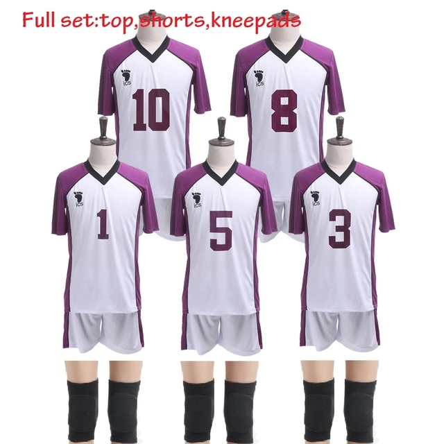 Haikyuu temporada 3 cosplay camisa shiratorizawa uniformes da