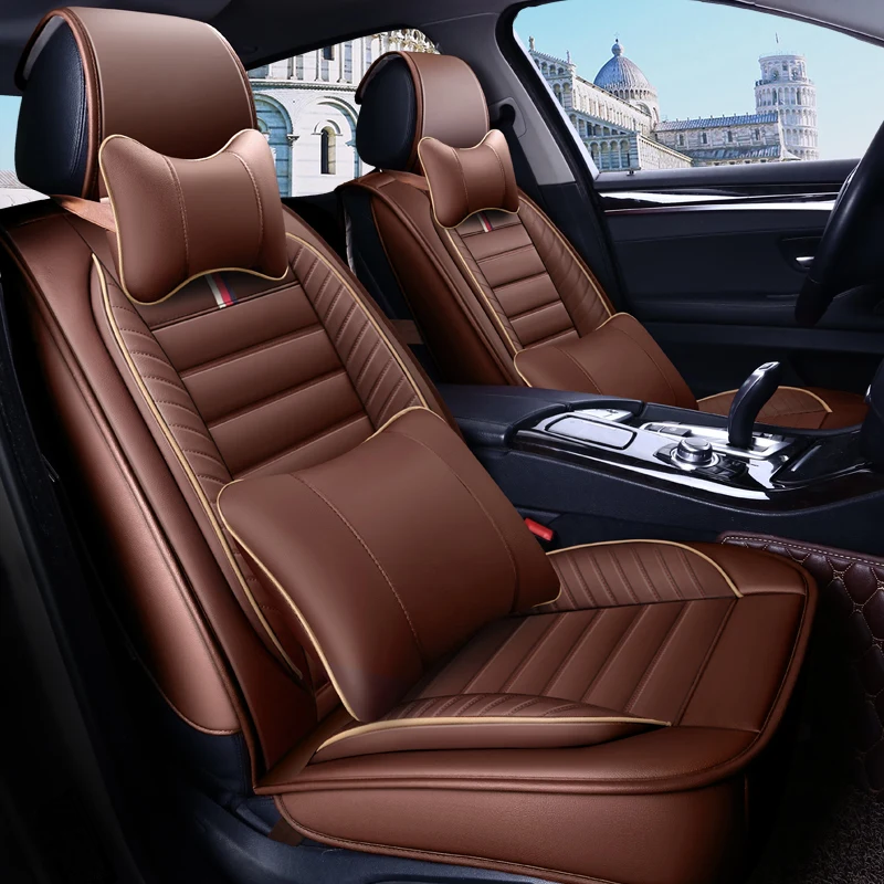 PU Leather Auto Universal Car Seat Covers for peugeot 308 408 508 4007 4008 508 sw proton persona r