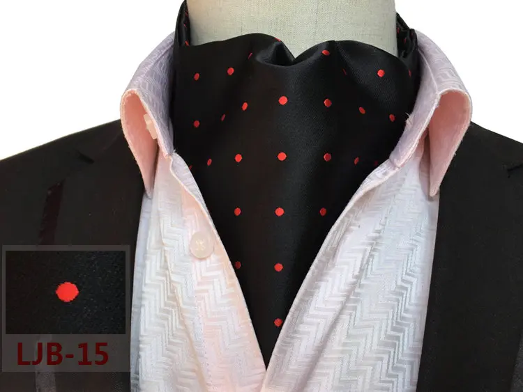 Neck Tie Мужской винтажный галстук из полиэстера и шелка с цветочным узором, Пейсли, в полоску, в горошек, Аскот, на шею, британский жаккардовый переплетенный Свадебный галстук, галстук - Цвет: Neck Tie