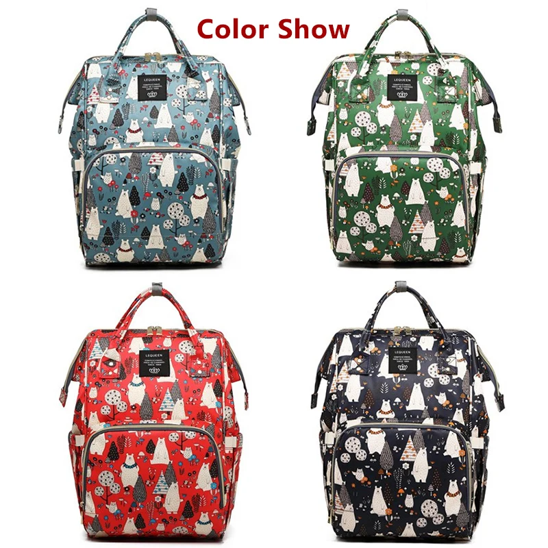 lequeen Large Capacity Maternity bag Baby Bag Mummy bag Multifunctional Diaper Bag Travel Backpack Nursing Bag Baby Care handbag