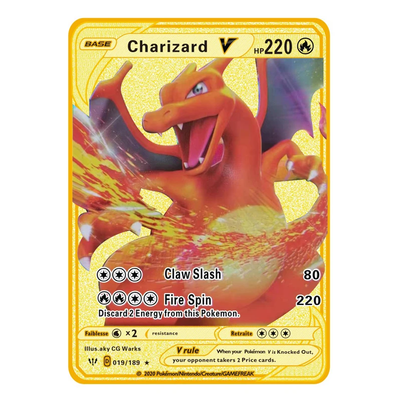 Cartes Pokemon en Version japonaise, jeu de société holographique Vmax  Charizard Pikachu, carte de Trading, cadeau pour enfants, nouvelle  collection