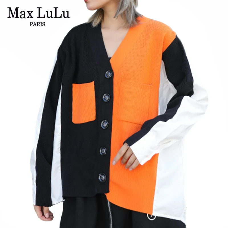 #^Special Price Max LuLu 2019 Fashion Korean Style Ladies Winter Punk Clothes Womens V Neck Cotton Warm Sweaters Casual Knitted Cotton Cardigans #^Special Price Max LuLu 2019 Fashion Korean Style Ladies Winter Punk Clothes Womens V Neck Cotton Warm Sweaters Casual Knitted Cotton Cardigans