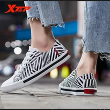 Xtep/Женская парусиновая обувь; Подлинная белая спортивная обувь; универсальная Удобная прогулочная обувь; 881218109556
