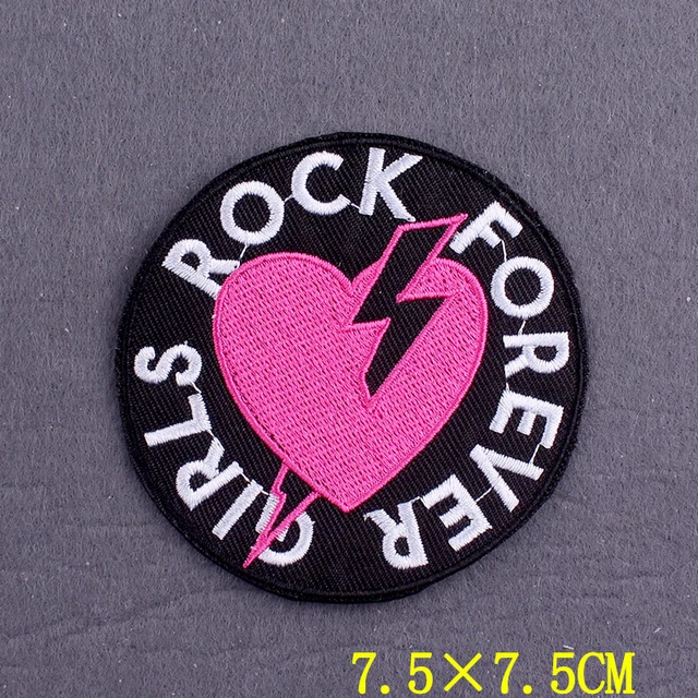 DIY Rock Band Clothing Stickers Punk Iron On Patches For Jackets Hippie  Patch Embroidered Patches On