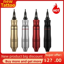 Новая профессиональная татуировка ручка роторная татуировка машина для татуировки картридж ИГЛЫ Перманентный макияж машина татуировки Поставки DC/RAC