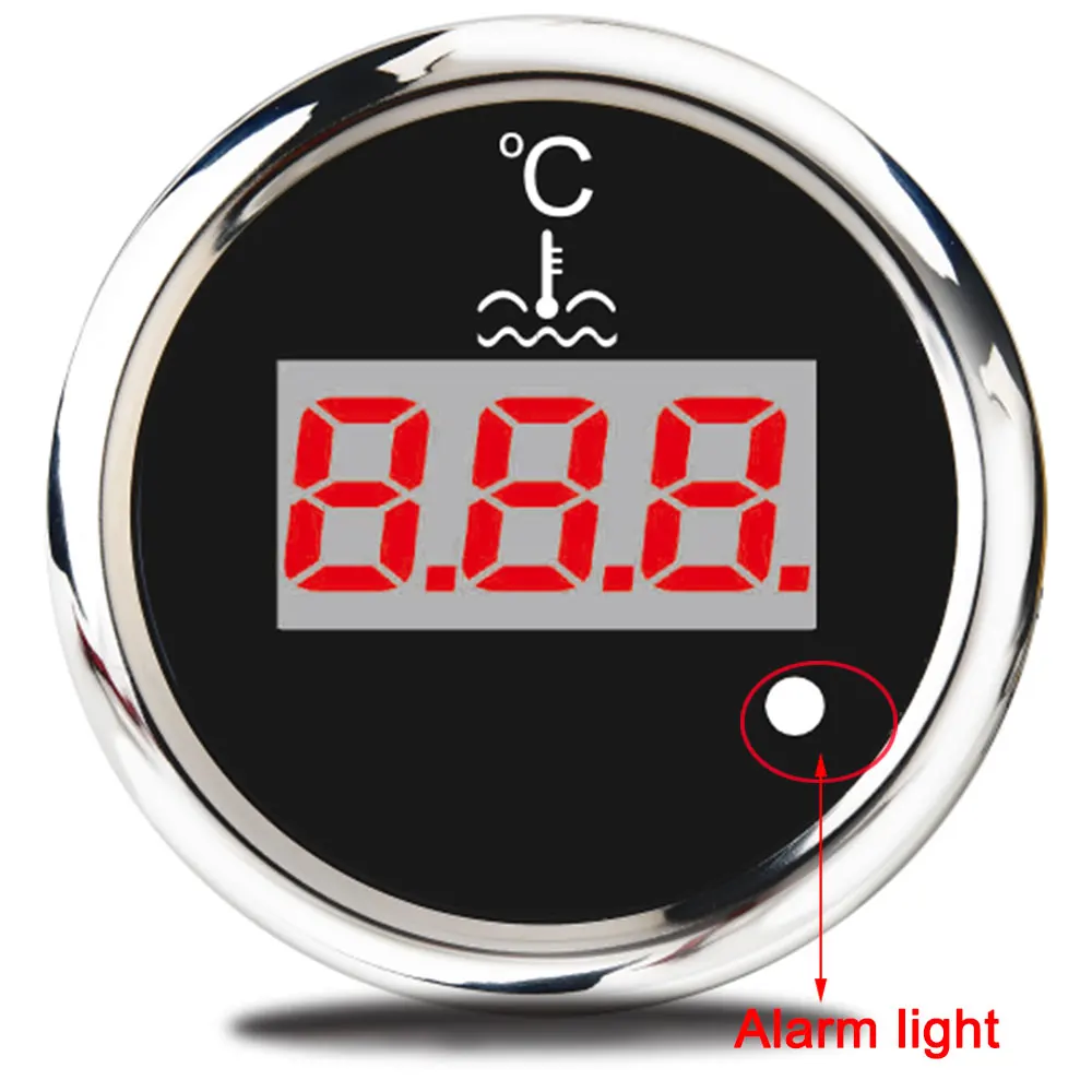 Digital52mmWasserTemperaturGaugeMitAlarmFrThermometerAuto