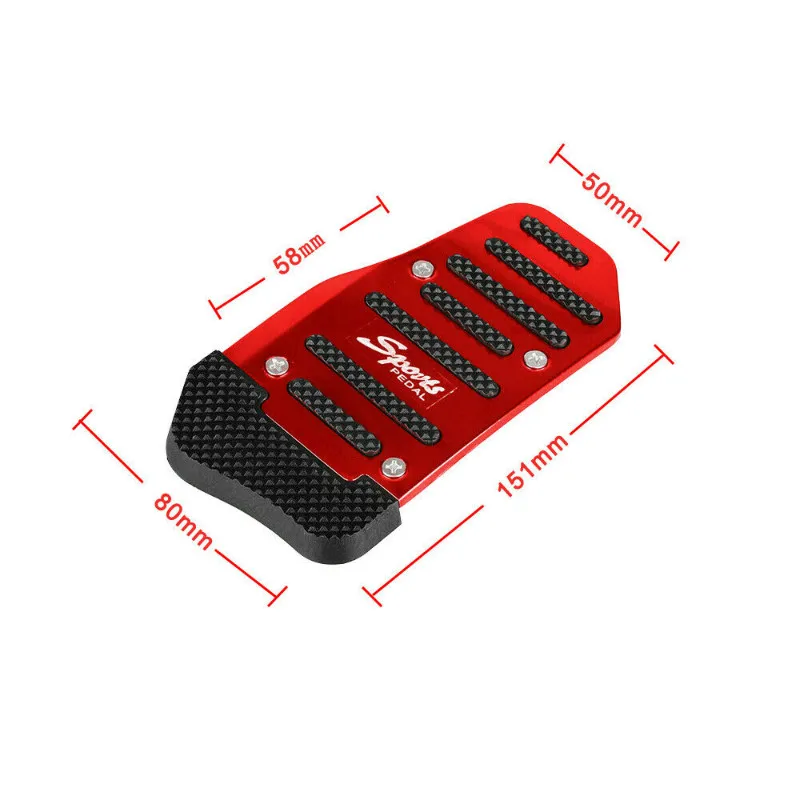 1 Set of 3pcs Automotive Accelerator Pedal Aluminum Alloy Anti Slip Automotive Pedal Or Brake Manual Accelerator