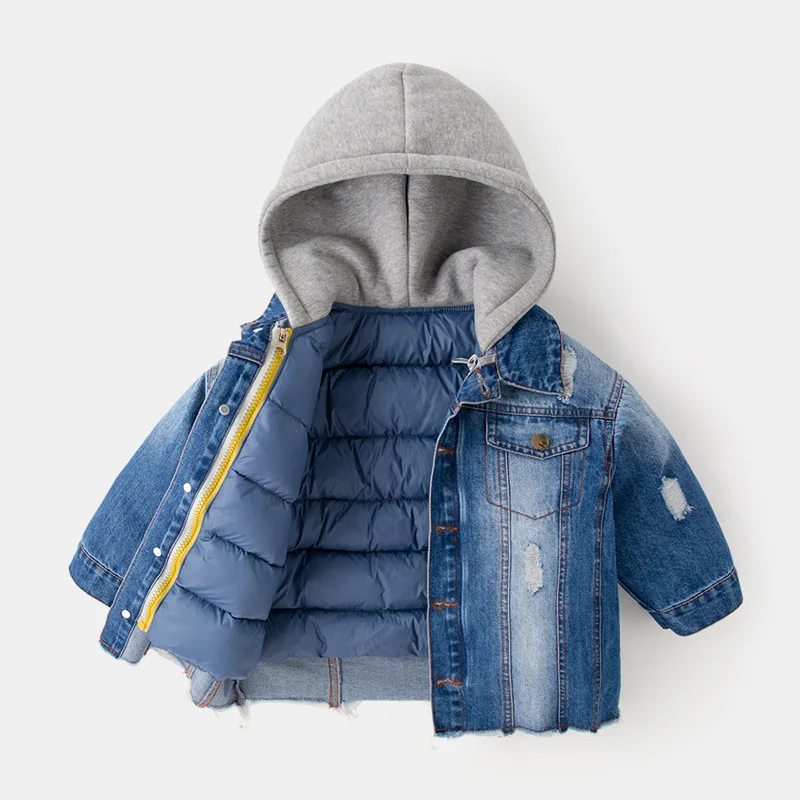 

Hot Sale Boy Cotton Winter Clothes Children Cotton Clothes Two-piece Set Baby Cotton Padded Jacket Outerwear for Children 2T-6T