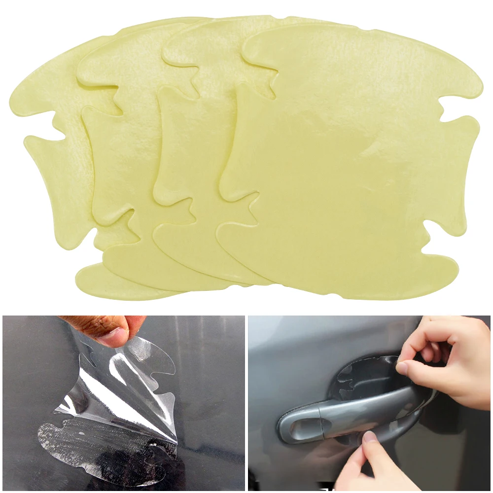 4 шт. универсальные прозрачные защитные пленки от царапин на дверных ручках