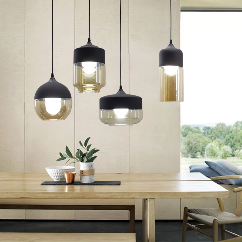 

Modern Design Glass Bottle Pendant Light Restaurant Bedroom Balcony Aisle American Nordic Style Hanging Lamps hanglamp