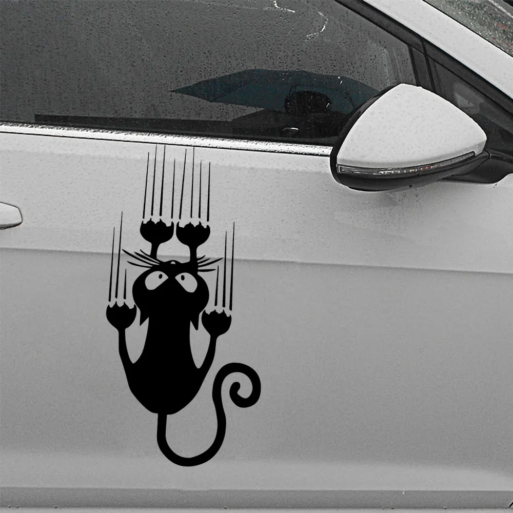 New Design Black Cat Car Sticker Vinyl Decal For Car Window Decor Hot Selling Cat Auto Body