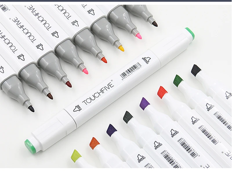 TouchFIVE 24 цвета тон кожи художественный Маркер ручки спиртовая основа чернила художественный маркер ручка для анимационного рисунка