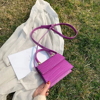 

Mini Stone Pattern Totes For Women 2020 Crossbody Shoulder Messenger Handbags Lady Travel Cross Body Bag Purses Hot Sale