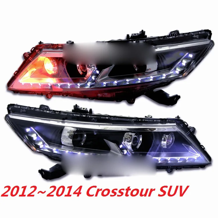 2 шт. фара для перекрестных фар 2011 2012 2013 светодиодный фонарь DRL H7 D2H Hid вариант Ангел глаз би ксенон проектор