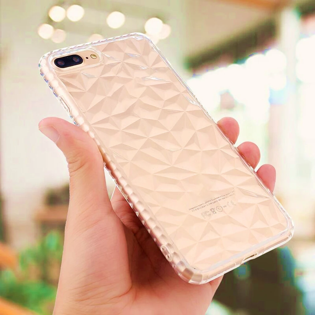 Сменный Чехол elenxs для iPhone 7/8 7/8plus X XR XSmax Прозрачная мягкая задняя крышка из ТПУ
