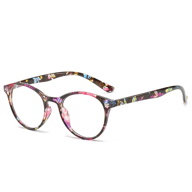 Zilead овальные Fnished очки для близорукости женские цветочные близорукие очки для близоруких с Degree0-0,5-1,0-1,5-2. 0.-6,0 - Цвет оправы: floral A