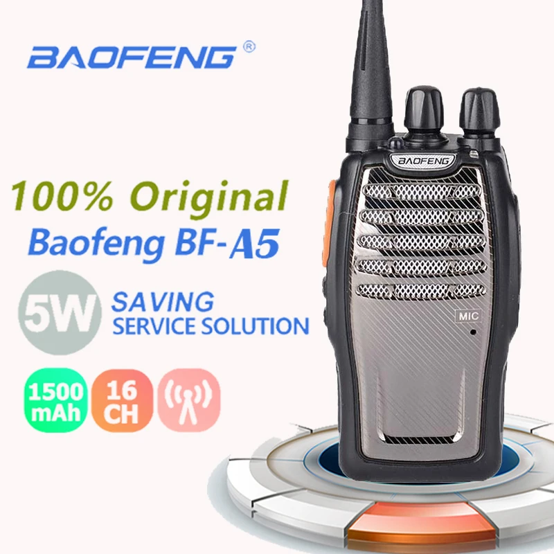 Новая портативная рация Baofeng BF-A5 Single Band UHF Max 5W 16CH Ricetrasmittenti для радиолюбителей все