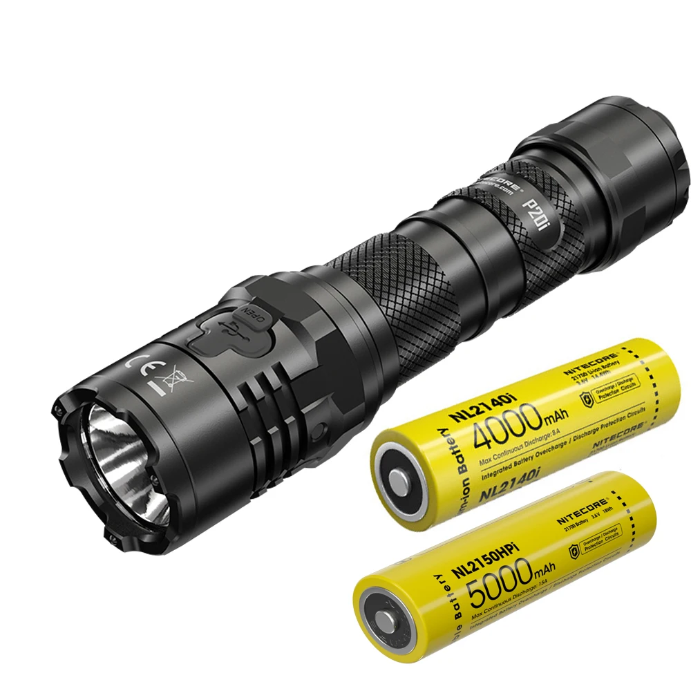 Тактический фонарик NITECORE P20i 21700 перезаряжафонарь от USB яркость 1800 люмен