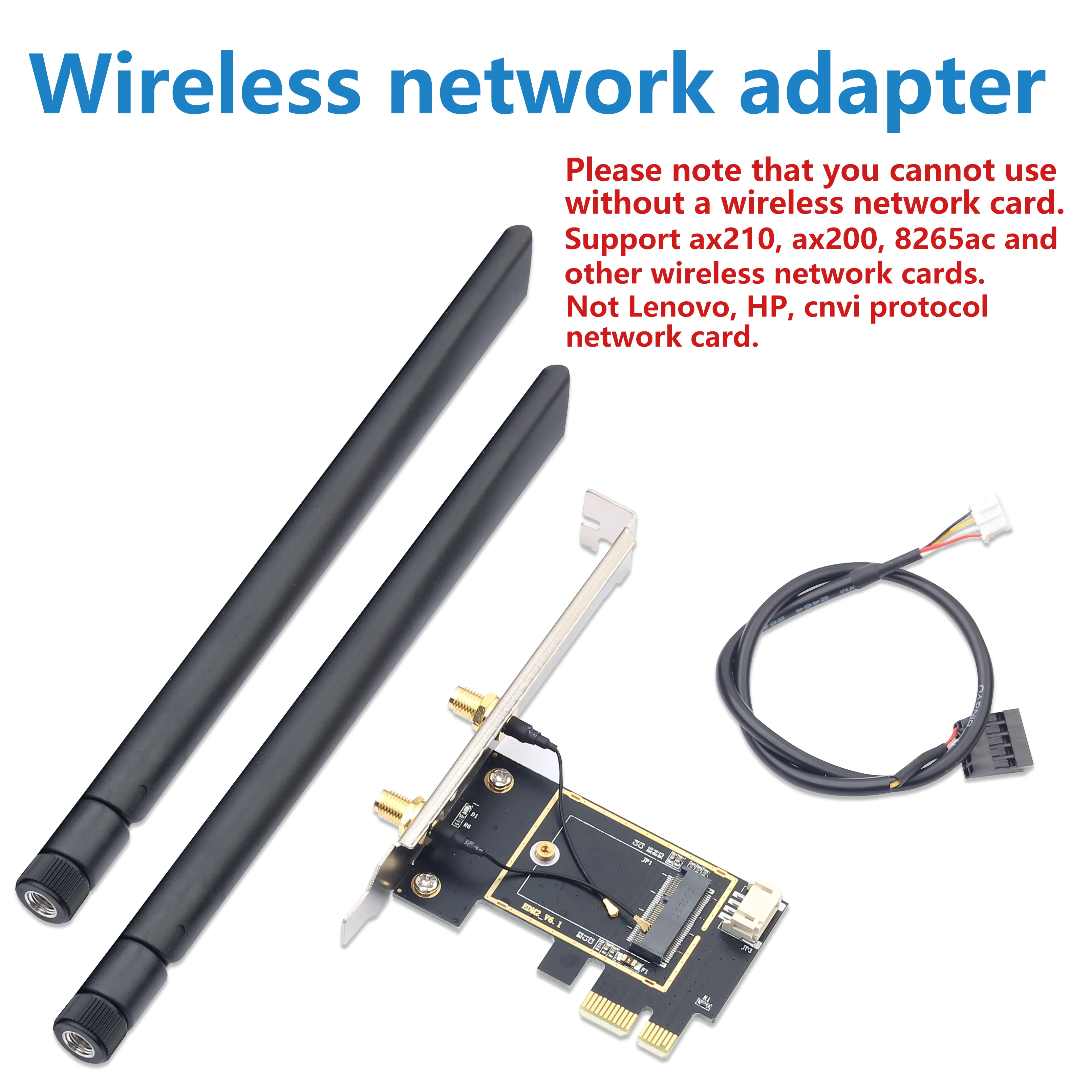 Tri band Intel AX210 wireless AX210PCIE 5374Mbps 802.11AX wireless Wi-Fi 6 AX200 is suitable for Intel 8265NGW / 9260ACM. 2 NGFF pc wifi adapter Network Cards