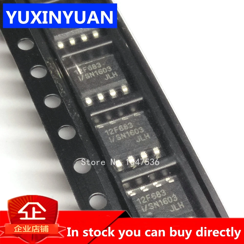 50pcs/lot Pic12f683-i/sn Sop8 Pic12f683-i Sop Pic12f683 Smd 12f683 ...