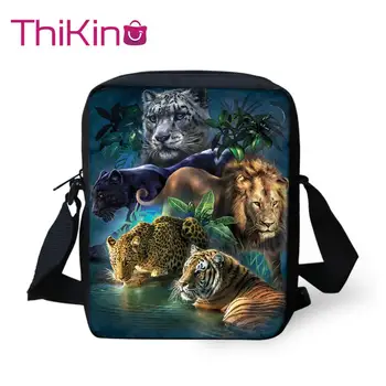 

Thikin Dinosaur Shoulder School Square Messenger Book Bag Coin Purse Kids Crossbody Schoolbag Girls Book Bags Mochila Infantil