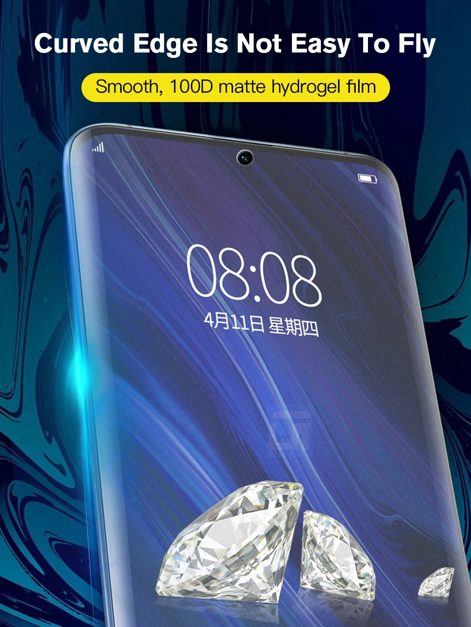 100D No Fingerprint Matte Hydrogel Film for Samsung galaxy  Note 10 9 8 S10 S9 S8 Plus Screen Protector on Samsung s10e Film 4