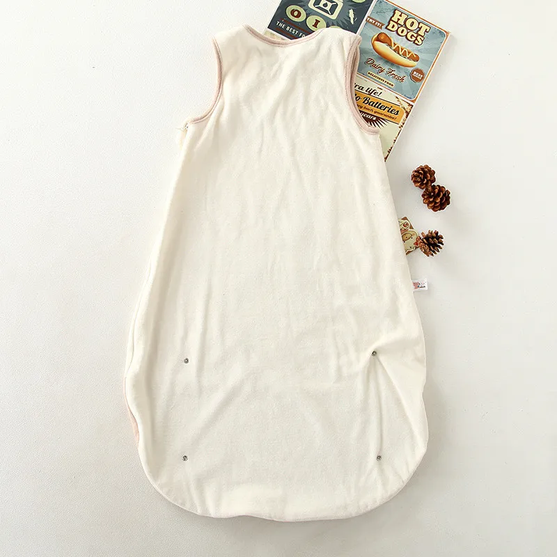 Без рукавов детский спальный мешок из хлопка теплые 85 см для детей мягкий