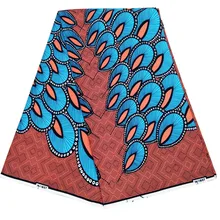 Хлопок Голландский Настоящий блок воск Анкара Африканский Воск Принты Ткань 6 ярдов Нигерия обертка