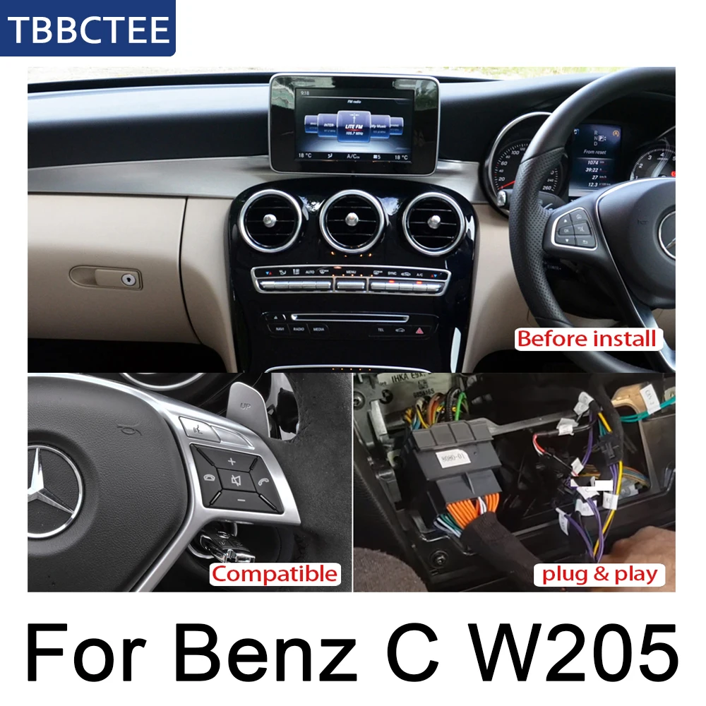 Для Mercedes Benz C Class W205 2011~ NTG автомобильный Радио gps Android навигация AUX Стерео Мультимедиа сенсорный экран стиль