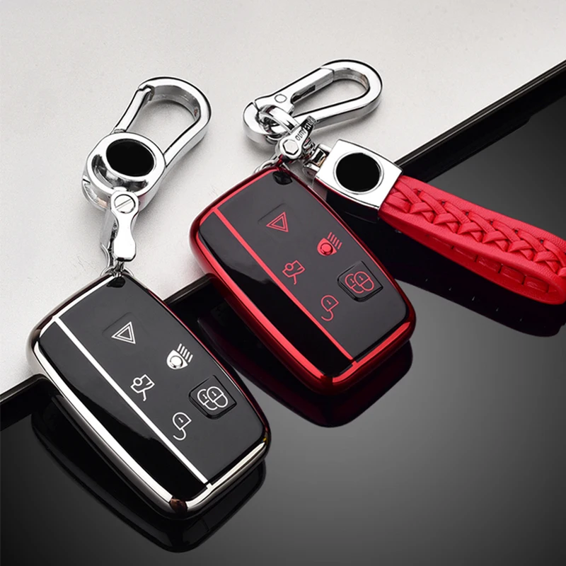

Key cover new TPU For Land Rover Range Rover Sport A9 Discovery 2 3 4 Sport For Jaguar XF A8 A9 X8 XE XF XFL keyring keychain