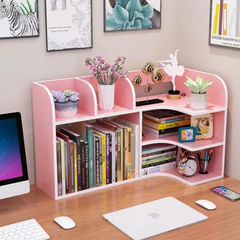 children's desk with bookshelf