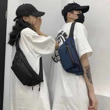 

Crossbody Bags for Women Birthday Gifts Waterproof Oxford Waist Bag Women Men Zipper Fanny Pack Outdoor Chest Belt Pouch