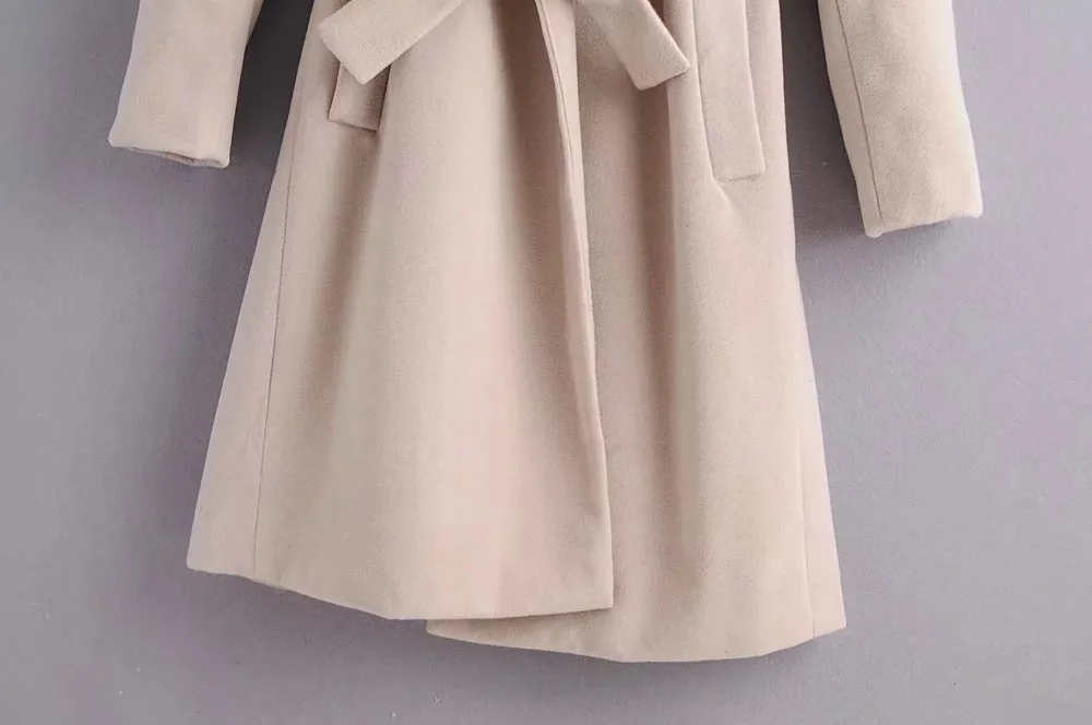 Csy-z287 WOMEN'S Dress New Products of Belt Woolen Coat