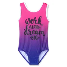 BAOHULU, для подростков, с буквенным принтом, трико для девочек, детский спортивный костюм для гимнастики, спортивный костюм, спортивный костюм для детей