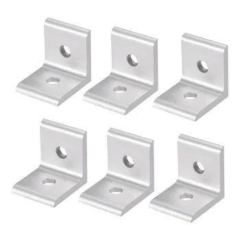 

uxcell Corner Bracket for 3030 Series Aluminum Extrusion Profile with Slot 8mm, 6 Pcs