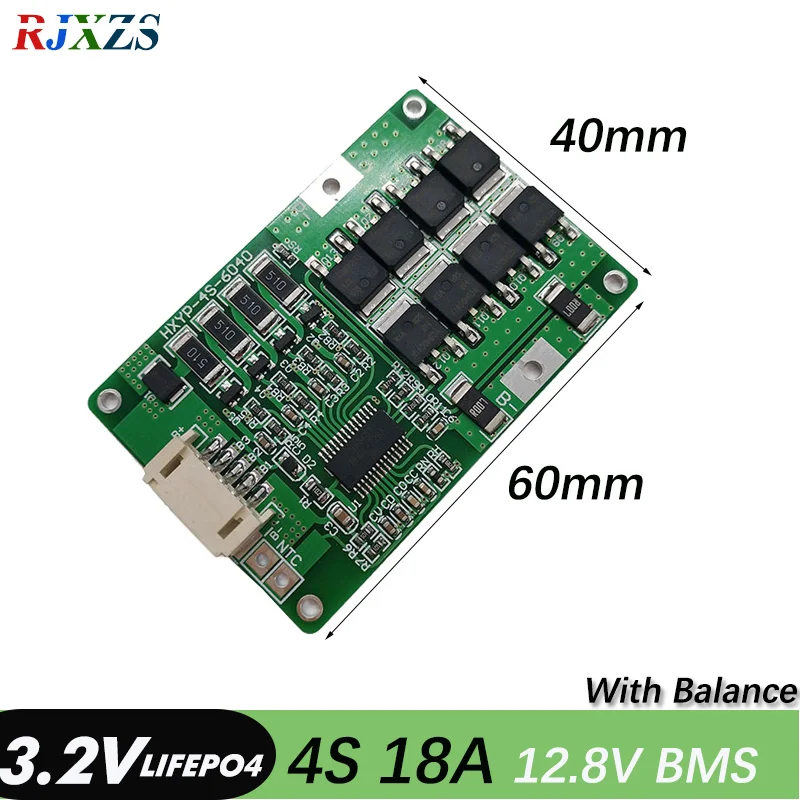 4S 18A LiFePO4 12 8 V 14 4 18650 26650 BMS Батарея Защитная плата bms pcm для детей возрастом от 12V lifepo4