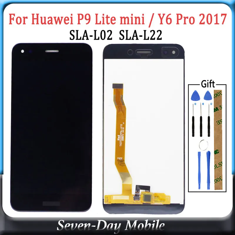 ЖК-дисплей 5 дюймов для Huawei P9 Lite mini с тачскрином Y6 Pro 2017 SLA L02 L22 ЖК-экран | Мобильные