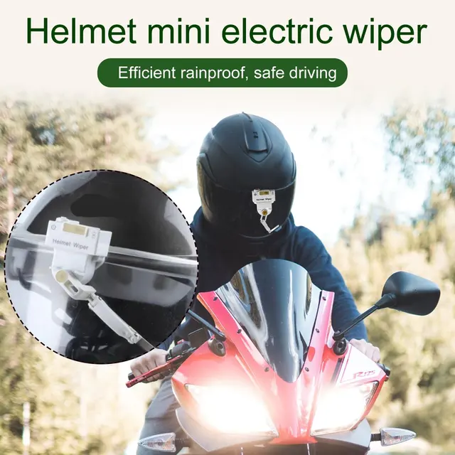 Universal Mini Electric Wiper for Motorcycle Helmet Windshield Wiper Compatible With Most Visor Dropshipping 1