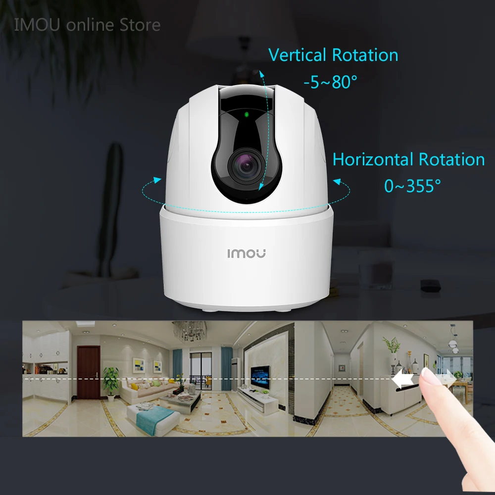 Dahua домашняя панорамирование и наклон Wifi ip камера Imou Ranger 2C аномальное Обнаружение