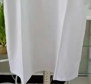 

Size L white color gold logo gold button for dear Emily Bustos