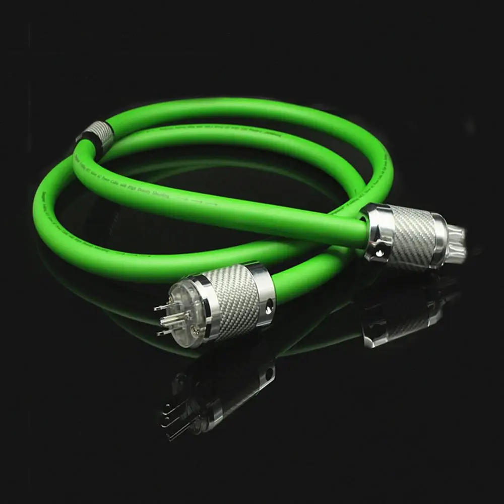 Colleimage US/EU 8N OCC посеребренный 6 ядер Hifi аудио усилитель переменного тока Шнур