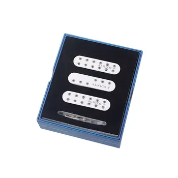 

Alnico V Single Coil Pickups Standard SSS Neck Middle Bridge Pickup Set for Electric Guitar Parts