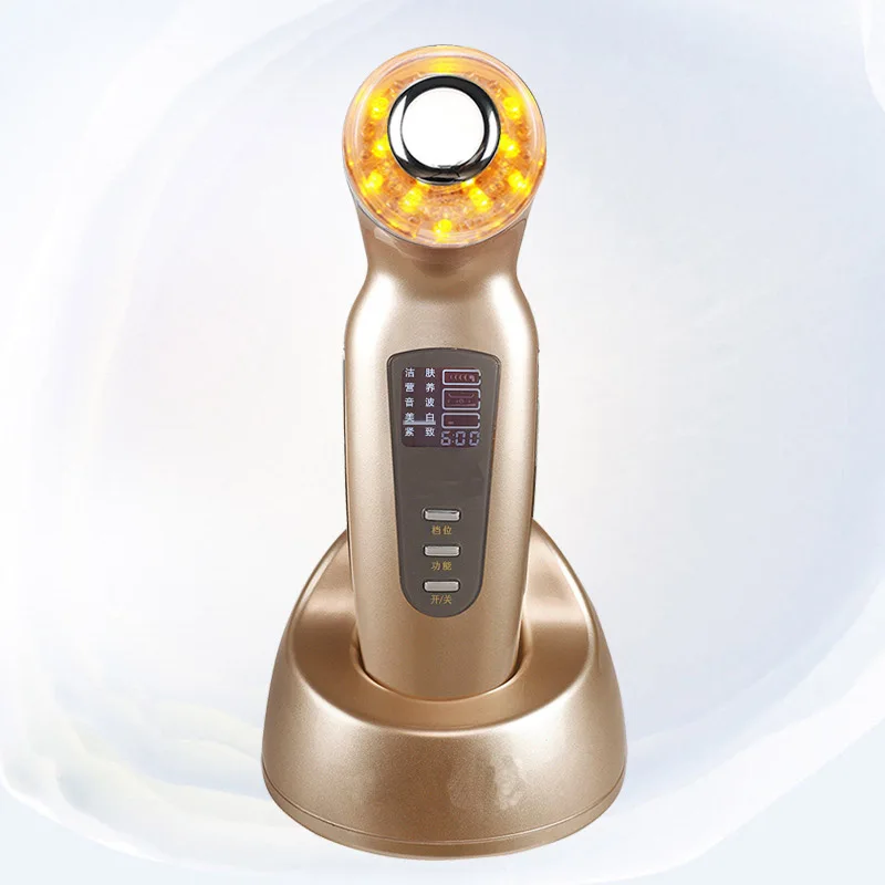  LED Light Ion Beauty Instrument Photon Skin Rejuvenation Whitening Pore Cleaner Blackhead Remover S - 4000575986345