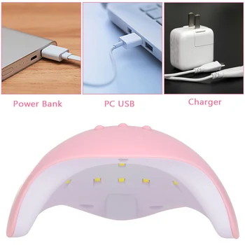 

1pcs 36W Mini Nail Dryer Portable UV LED Nail Lamps Gel Polish Drying Machine Auto Sensor Manicure Nail Lamp Nail Art Tool