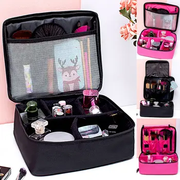 

Women Large Travel Organizer Toiletry Cosmetic Make Up Case Bag Wash Pouch New