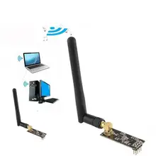 1 takım akıllı elektronik 2.4G 1100 metre uzun mesafe NRF24L01 PA LNA kablosuz alıcı-verici haberleşme modülleri ile anten