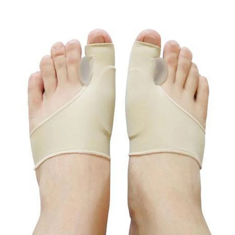1Pair Toe Separator Hallux Valgus Bunion Corrector Orthotics Pedicure Sock Feet Bone Thumb Adjuster Correction Straightener