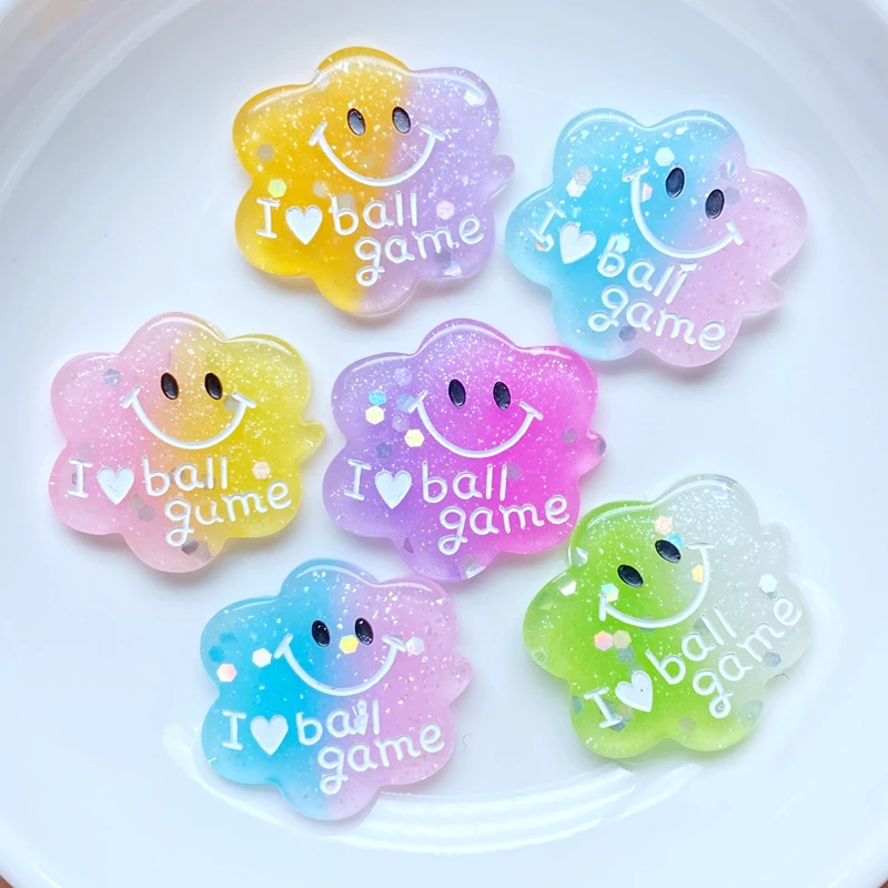 

10 шт., разноцветные блестящие украшения для рукоделия