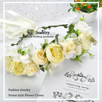 

CC Hairband Headband Flower Crown Tiara Fashion Jewelry Wedding Hair Accessories for Bride Girl Fine Gift Hairwear Fairy at94